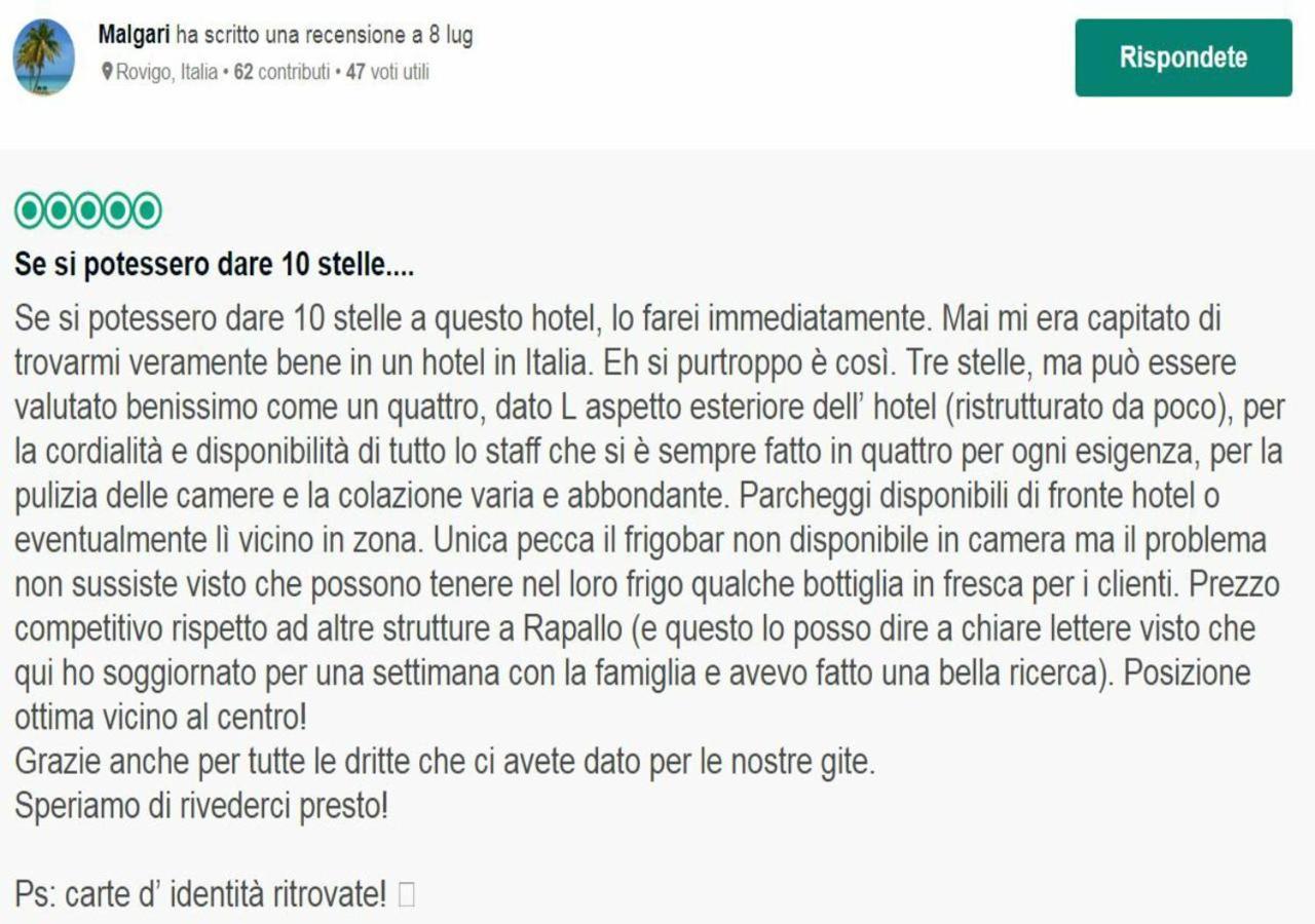 Hotel Il Gatto Rapallo Eksteriør bilde